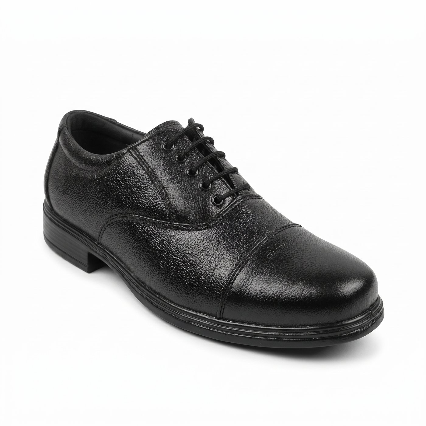 Men’s Classic Black Leather Oxford Dress Shoes | Formal Business, Black — Royal Shoes