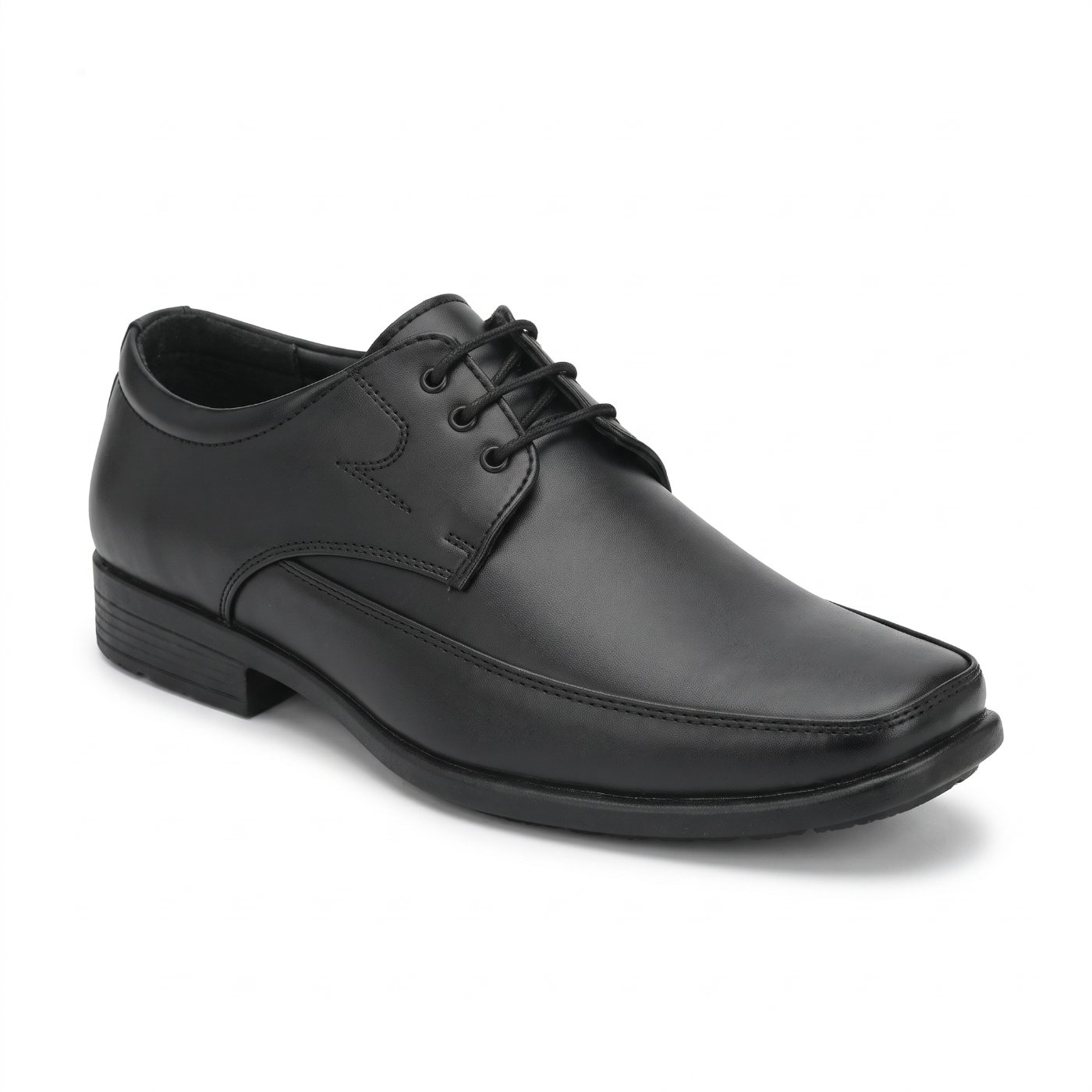 BP's Men’s Classic Black Formal Derby Shoes 2802 | Business Lace-Up Office Footwear, BLACK — Royal Shoes