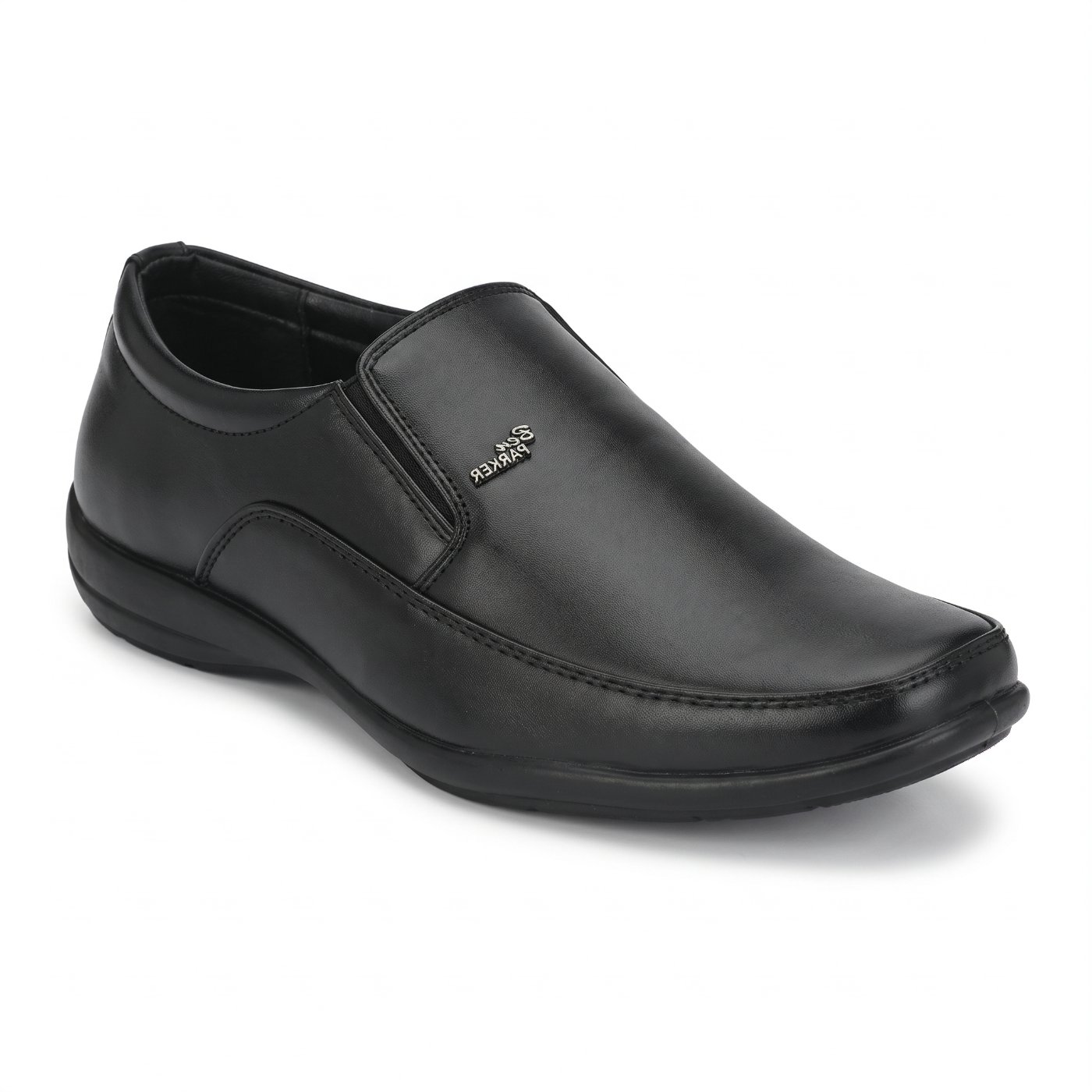BP's Men’s Black Slip-On Formal Shoes 2705 | Comfort Business Loafers & Office Footwear, Black — Royal Shoes